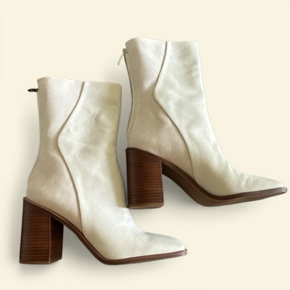Franco Sarto Stevie / Steviena Mid-Calf Leather Boots Size 8.5 NWOB - Picture 10 of 14